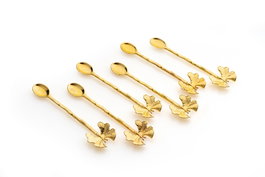 Hermia PLTN114 Juego de Cucharas Dorado (6 Piezas) Metal